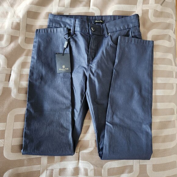 MASSIMO DUTTI SKINNY FIT BLACK THICK COTTON PANS NEW SIZE 4 - Picture 4 of 13